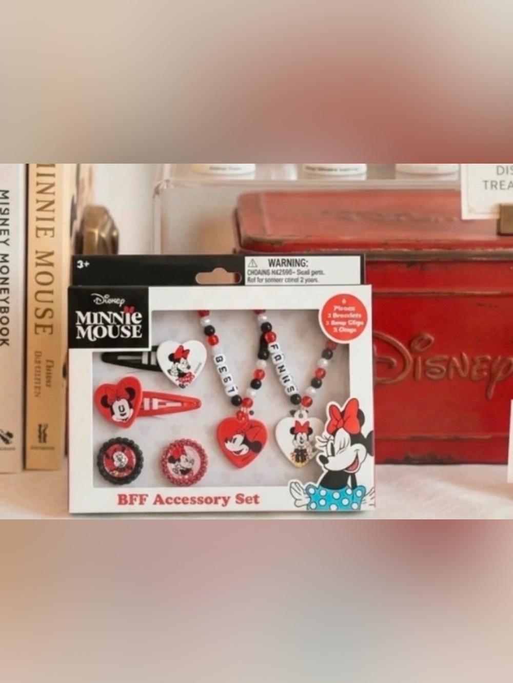Disney Minnie Mouse BFF Accessory Set - Red, Black, White